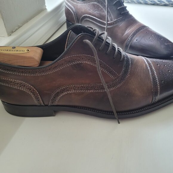 To Boot New York Brown Leather Dress Shoes Men\'s Sz 9.5